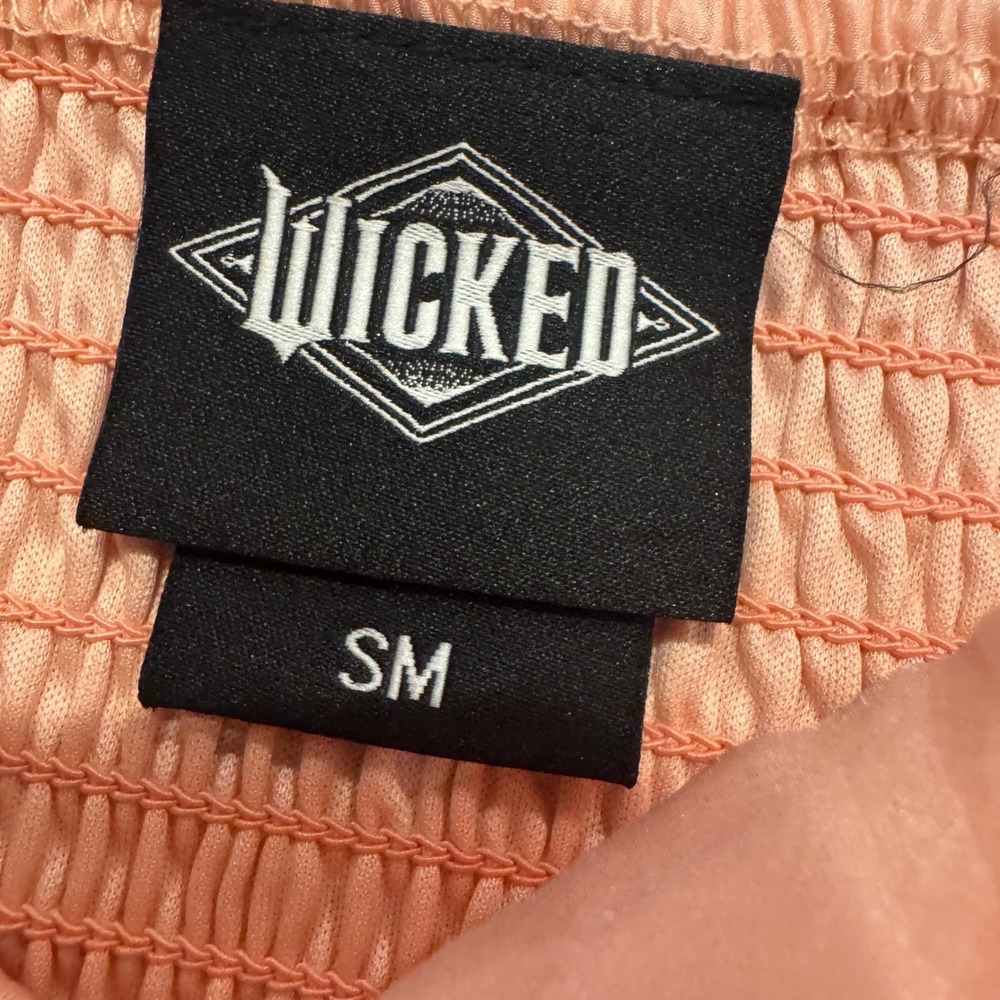 Wicked Glinda Peach Pink Embroidered Dress Adult SM Cosplay Halloween Costume - Picture 3 of 12